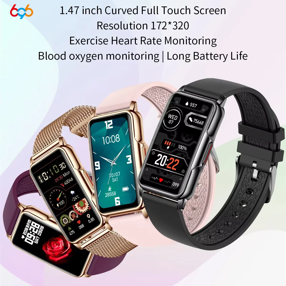 

2025 New Sports Smart Watch Heart Rate Monitor Full Touch Screen Watchband Waterproof Smartwatch For Men Women