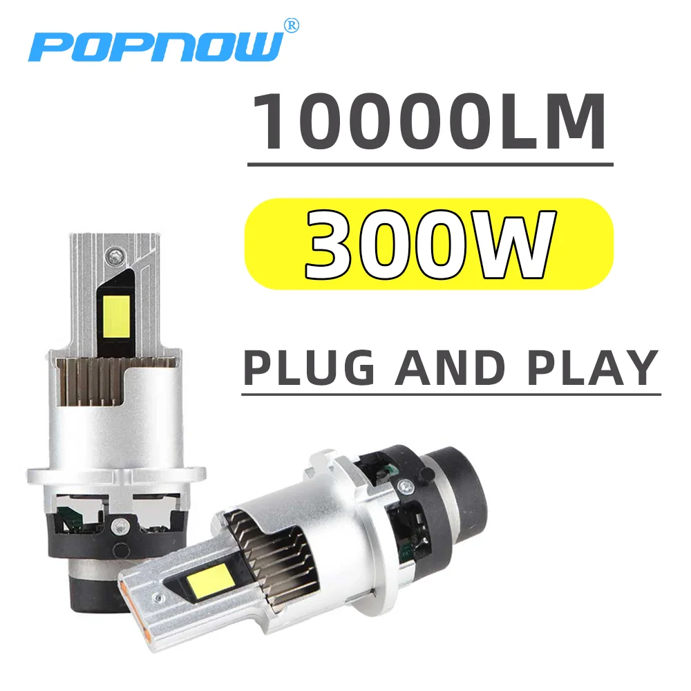 

300W D4S D4R D2R D2S LED Headlight Bulbs 6000K Plug And Play CANBus Car Lamp Auto Light 12V 6000K 1:1 Led Headlight No Error