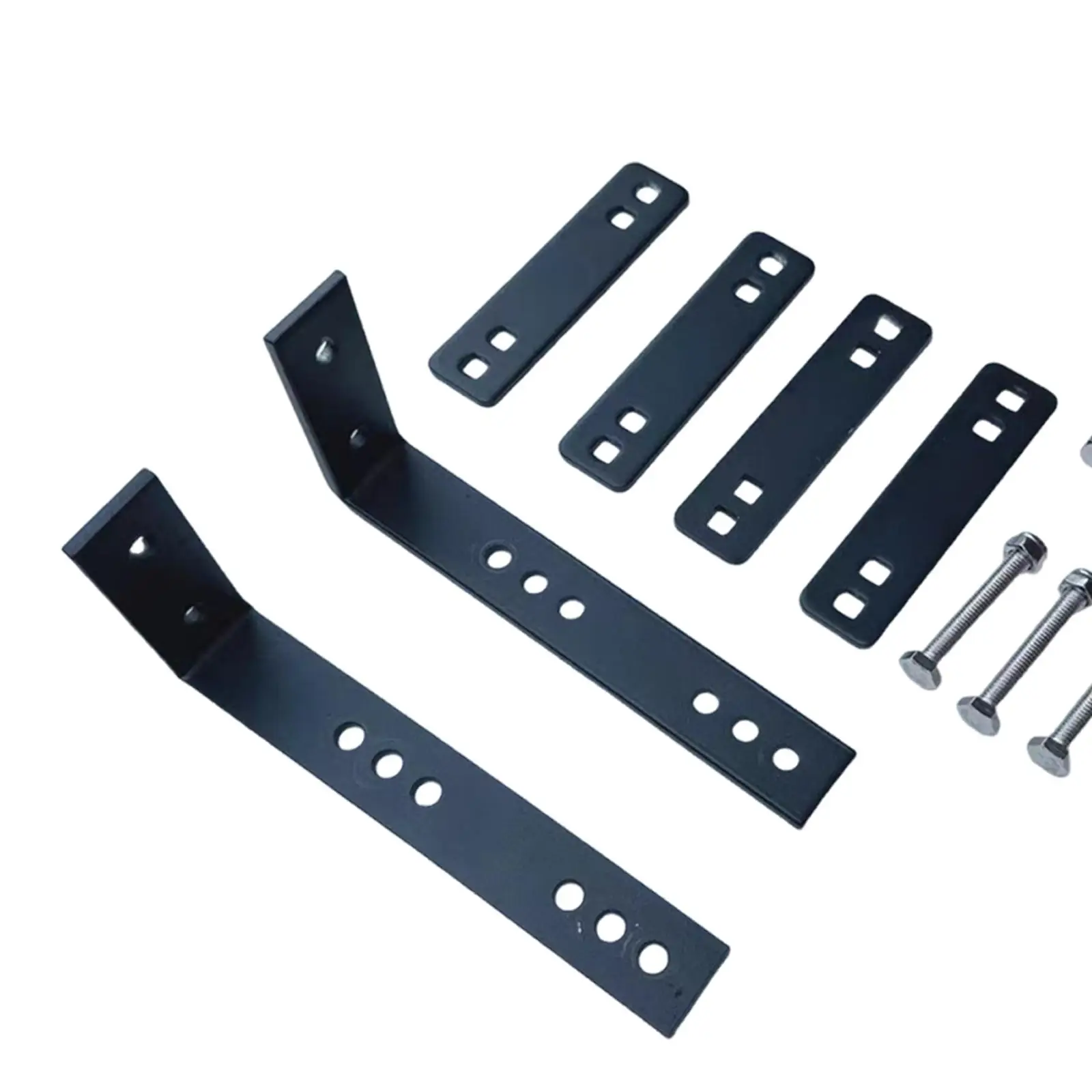 Awning Mounting Bracket Kit for Vehicle with L & i Shape Brackets , Black