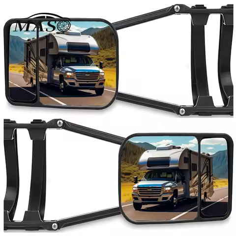 1/2PCS Universal Towing Mirror Tow Mirror Caravan Trailer Car Rear View Mirror Blind Spot Convex Wide Angel Hauling Extension