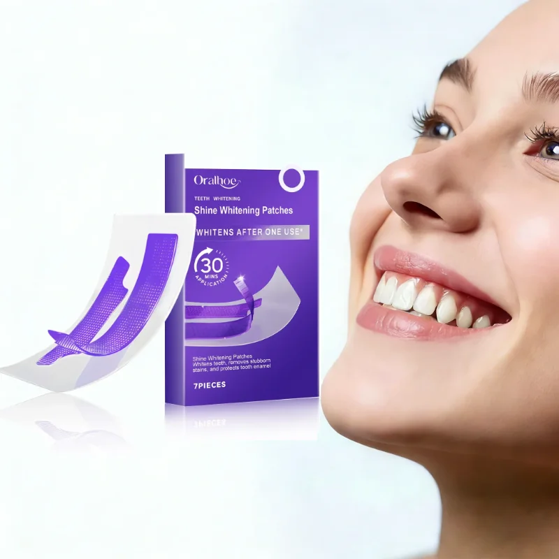 Purple Dental Teeth Whitening Strips Dentistry Brighten Tooth Remove Plaque Stain Cleaning Oral Hygiene Reduce Sensitivity Tools