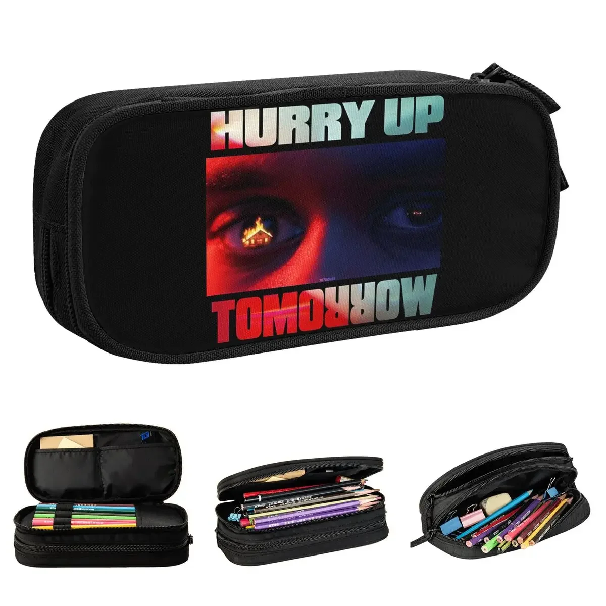 

The Weeknd Album Pencil Case Cute Hurry up Tomorrow Pen Box Bag Student Large Storage School Supplies Zipper Pencil Box