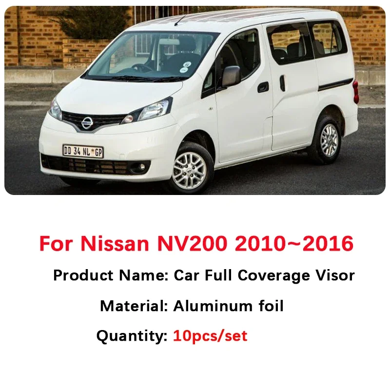 Car Covers Visor For Nissan NV200 Evalia Chevrolet City Express 2010~2016 Accessories Windshield Window Sun Protection Sunshades