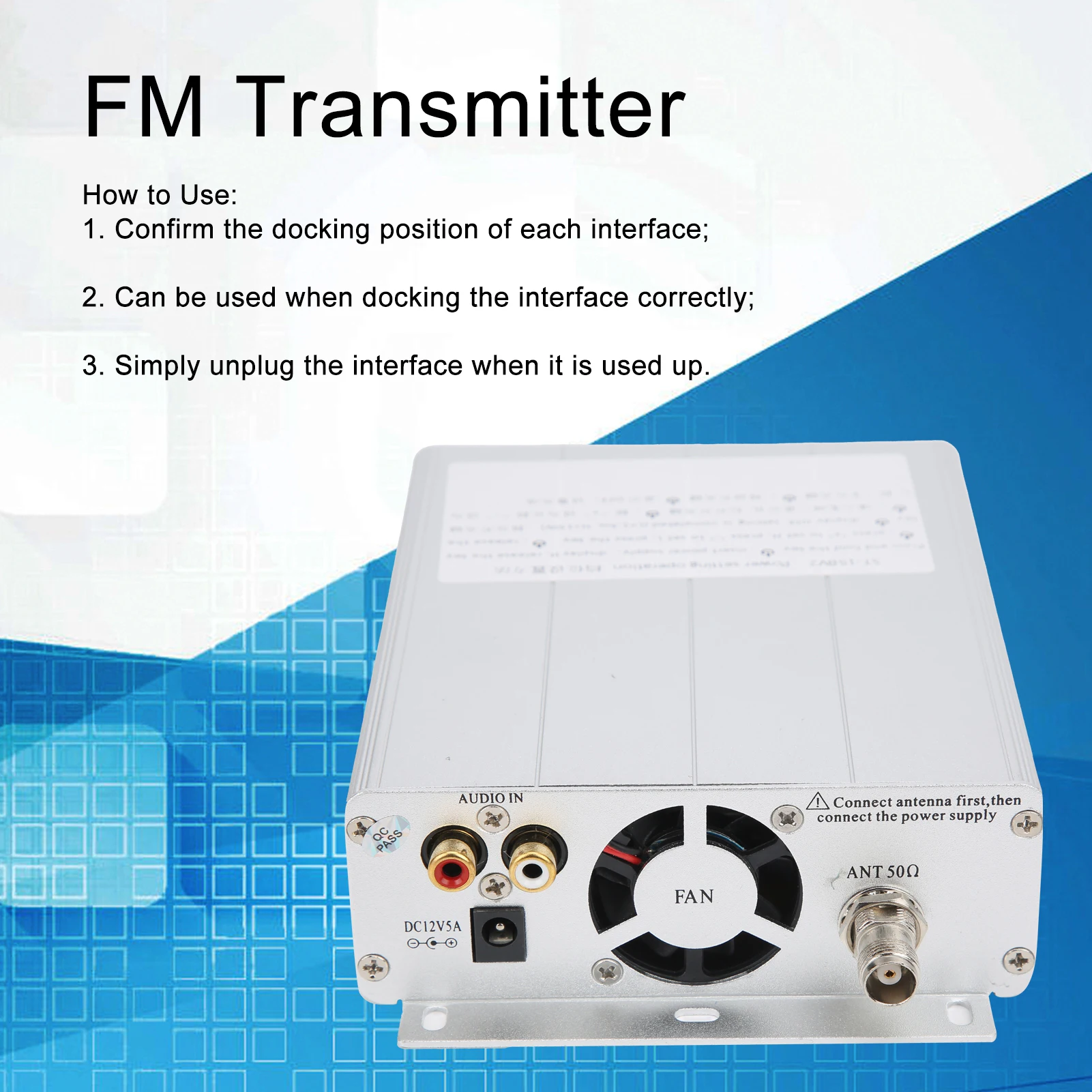 

Broadcast Transmitter FM Transmitter TNC Interface for Radio Broadcast Station 87‑108MHZ 1.5W/5W HY‑ST‑15BV2 Transmitter