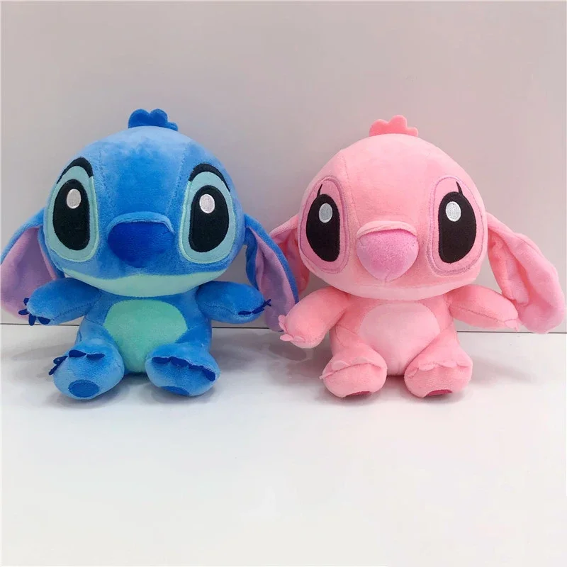 20cm Anime Stitch Plush Stuffed Kawaii Toys TV Same Paragraph Role Pendant Doll Kids Birthday Gifts Couple Models