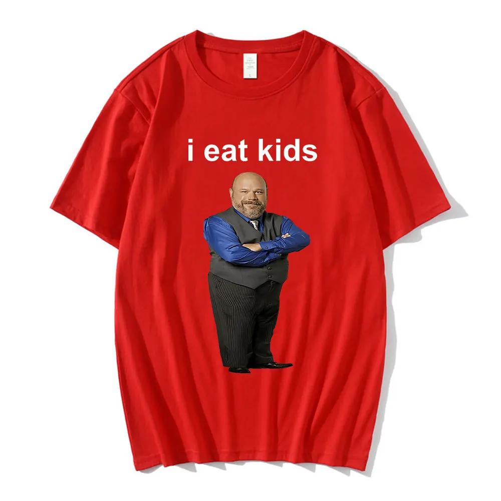 Bertram Eats Kids T-shirt I Eat Kids Men Women Pure Cotton Short Sleeve T-shirts Casual Loose T Shirt Tops Harajuku Streetwear