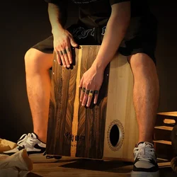 Solid Wood Cajon Box Drum Professional Hand Drums Portable Beginner Tambourine Meditation Sounds Fantastic Musical Instrument