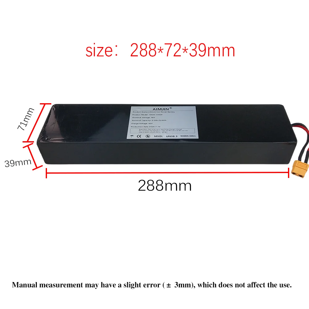 36V 10S3P 9000mAh 18650 rechargeable lithium-ion battery 500W  built-in BMS Suitable for KUGOO S1, S2, S3 Electric Scooters