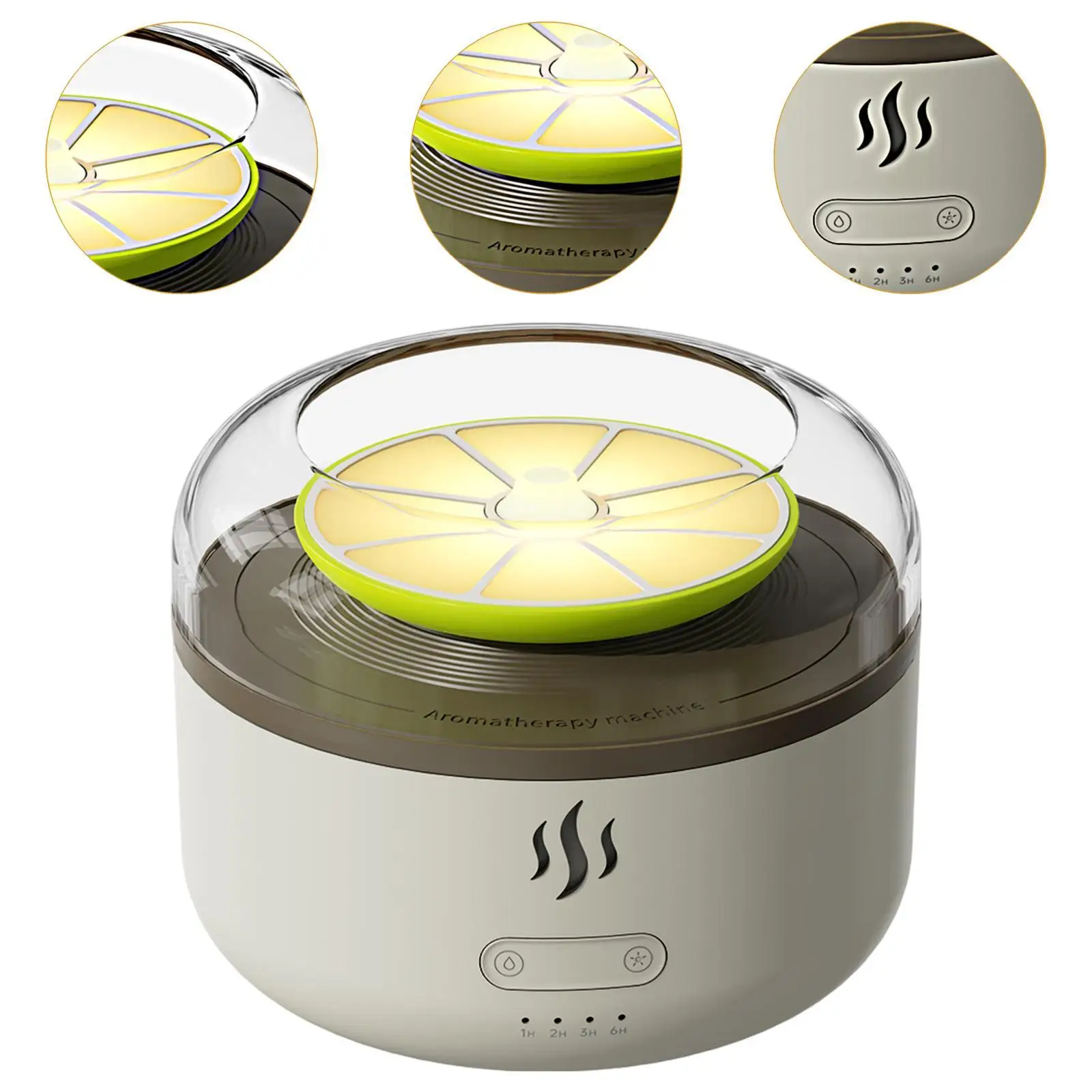 Mini humidificador cómodo 5V2A de poco ruido con luces de atmósfera para hotel