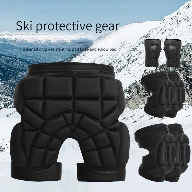 

Skateboard Shorts Hip knee elbow Men Women Kids Motorcycling Shorts Padded Hip Safety Shockproof Hockey Ski Skating Bottom