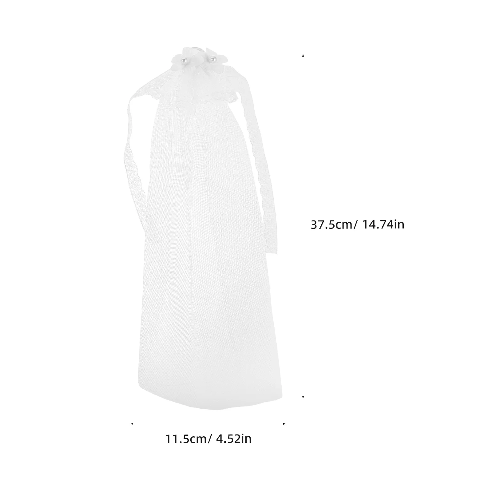 2 قطعة حجاب الزفاف الصغيرة لينة تول أغطية الرأس الزفاف لطيف صغير الشاش اكسسوارات لمشهد الزفاف حجاب العروس #6