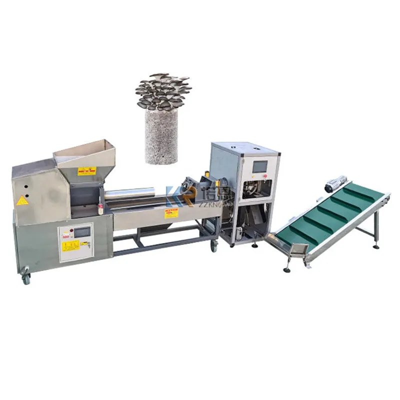 Máquina automática de ensacado de palos para cultivo de hongos, máquina de llenado y sellado de bolsas de setas cuadradas Shiitake de ostras lechosas comestibles