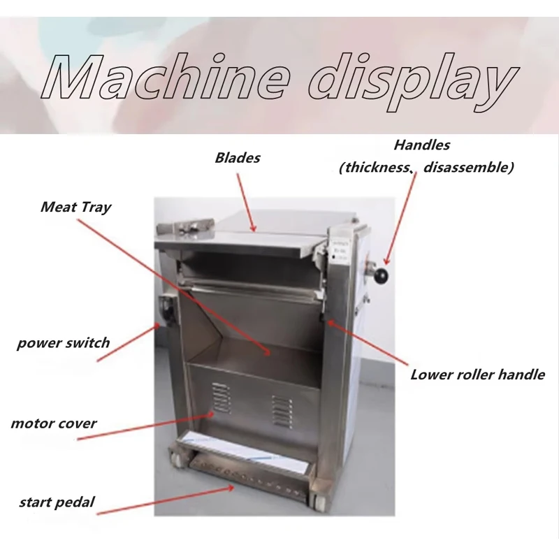 

Electric Pork Peeling Machine 300/500Mold Commercial Stainless Steel Debarker Bench Peeler