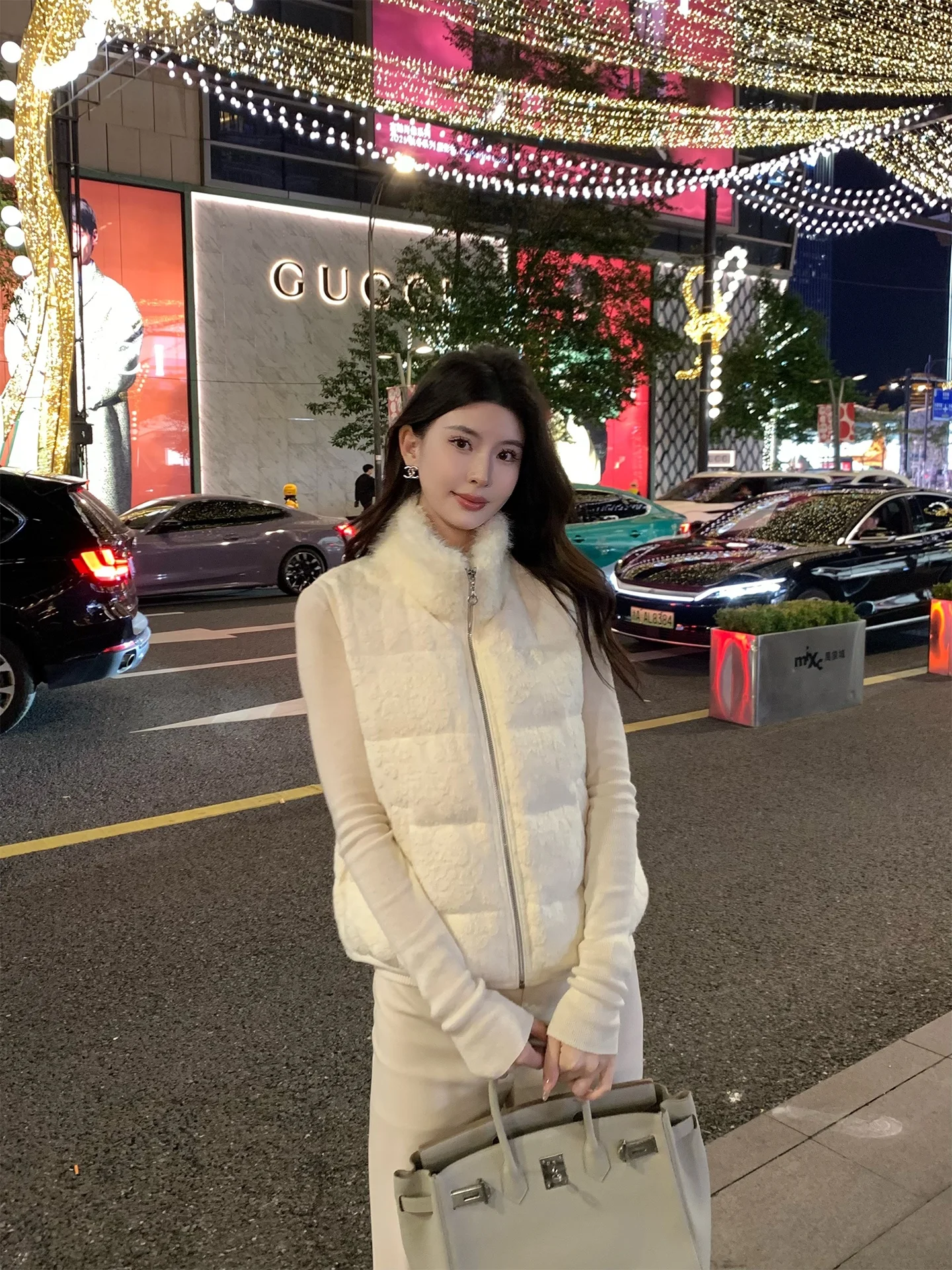 

Женский пуховый жилет Kun Total: новая зимняя верхняя одежда в китайском стиле, многослойный, из смесовой шерсти и полиэстера, белый, с наполнителем из пуха