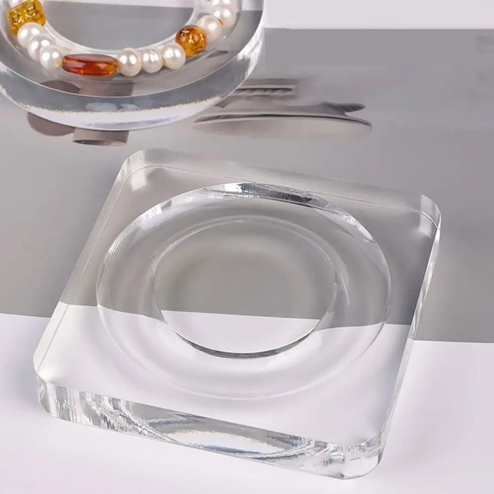 Pulsera acrílica creativa, tablero de cuentas, bancos de trabajo, bandeja, herramienta de medición, soporte de exhibición, herramienta de fabricación de joyería DIY, pulsera