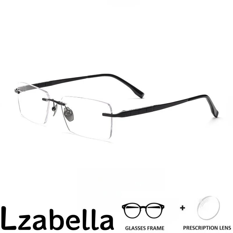 lzabella-2026-チタン合金スクエアメンズリムレスメガネ高級高品質ビジネス絶妙な光学処方眼鏡