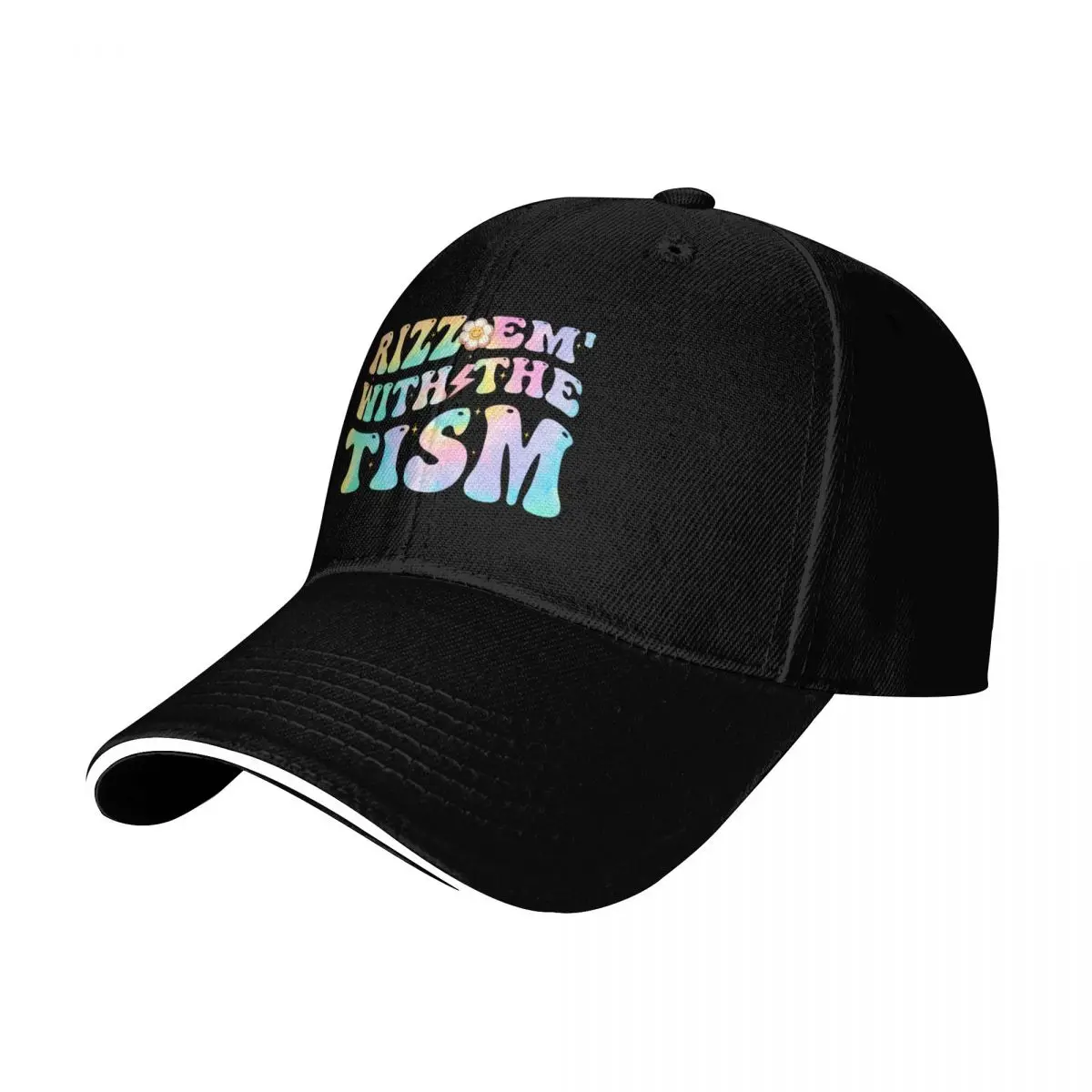 Rizz 'em with the tism Autism meme autistic funny Baseball Cap Men Women Casual Summer Sport Sun Cap