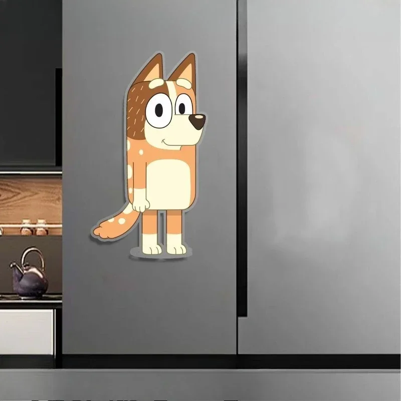 7 Imanes Acrílicos de Bluey, Personajes de Dibujos Animados, Adhesivos Magnéticos para Decoración del Hogar y Cocina, Regalo Ideal para Fans