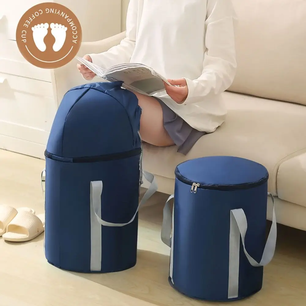 Foldable Foot Tub Portable Bath Bag Wash Basin Water Bucket Large Capacity Bath Feet Spa Massage Washing Tub For Outdoor Travel