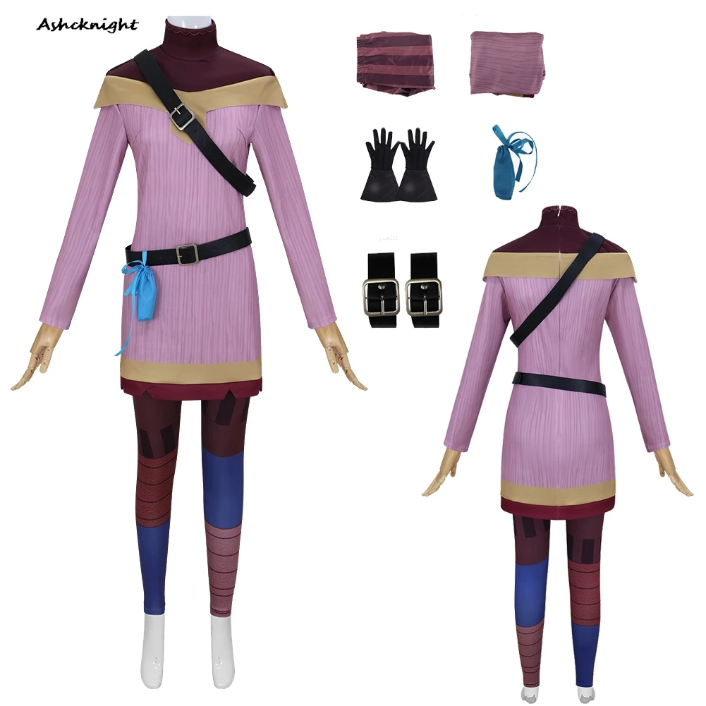 

Cartoon Princess Cosplay Cassandra Top Socks Clothes Party Disguise Roleplay Halloween Costume Carnival Outfit Suits For Women