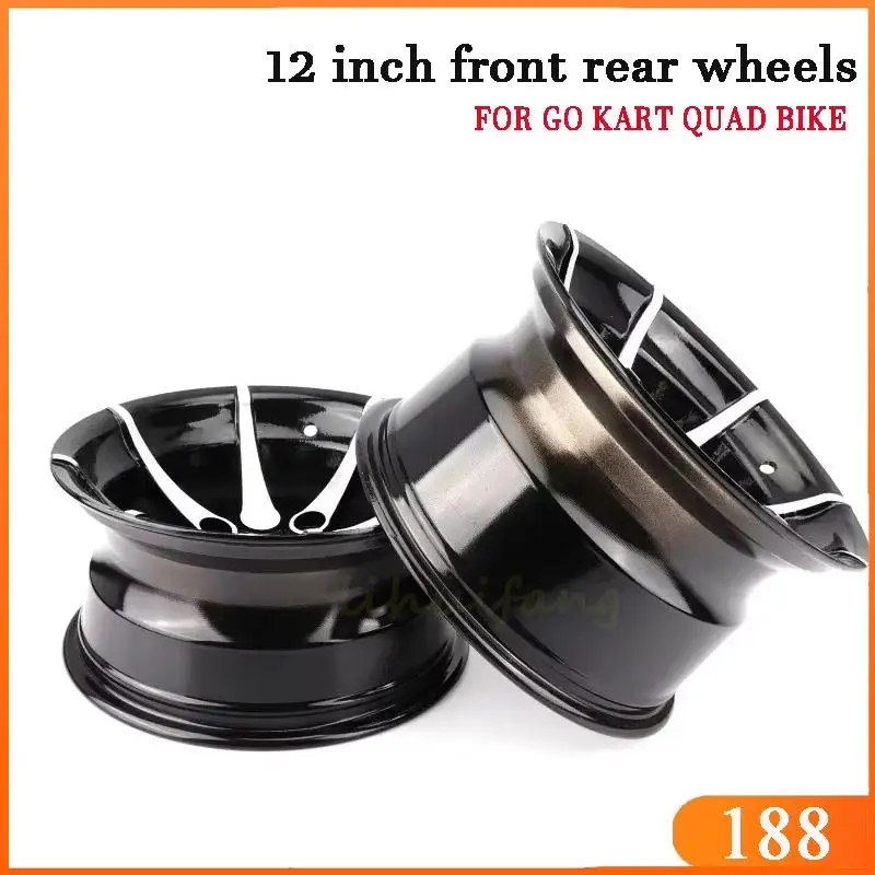 12 inch 4x110 ATV Wheel Hub Aluminum Alloy Rim For 150cc 200cc 250cc 300cc ATV Go Kart UTV Buggy Golf Cart Quad Bike Part