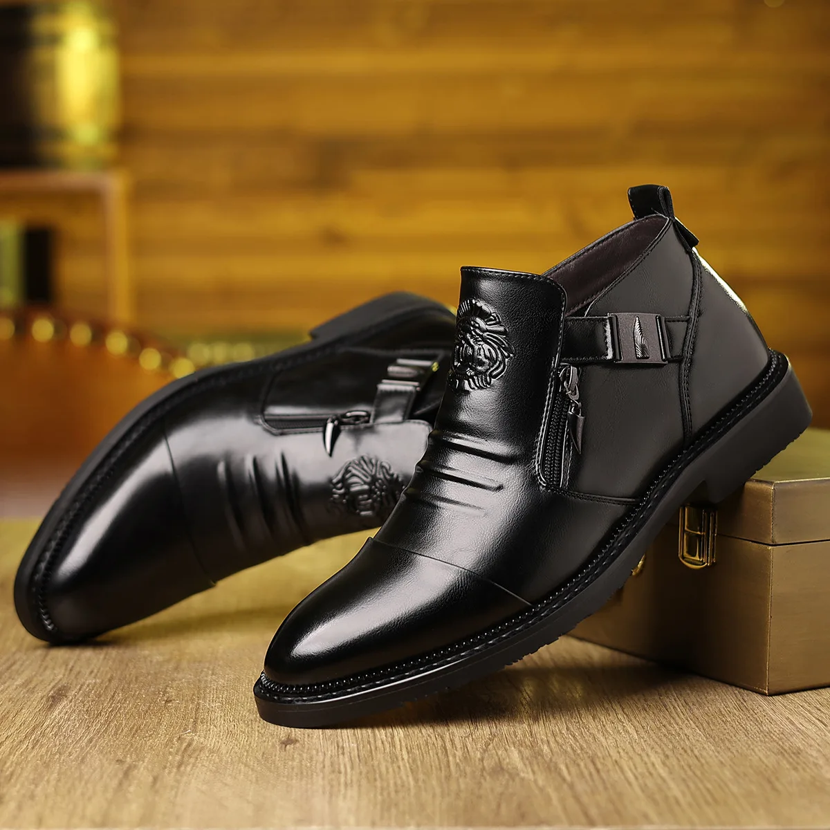 

Mens Shoes Spring New Chelsea Boots Handmade Exquisite Shoes for Men Dress Shoes Elegant Casual Business Shoe Luxury Social Shoe