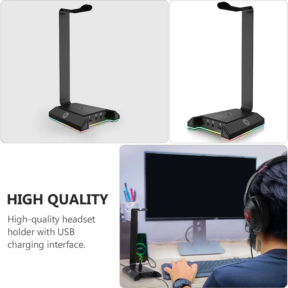 Headphone Rack Computer Stand for Desktop Headset Hanger Gaming Bracket Holder Phones