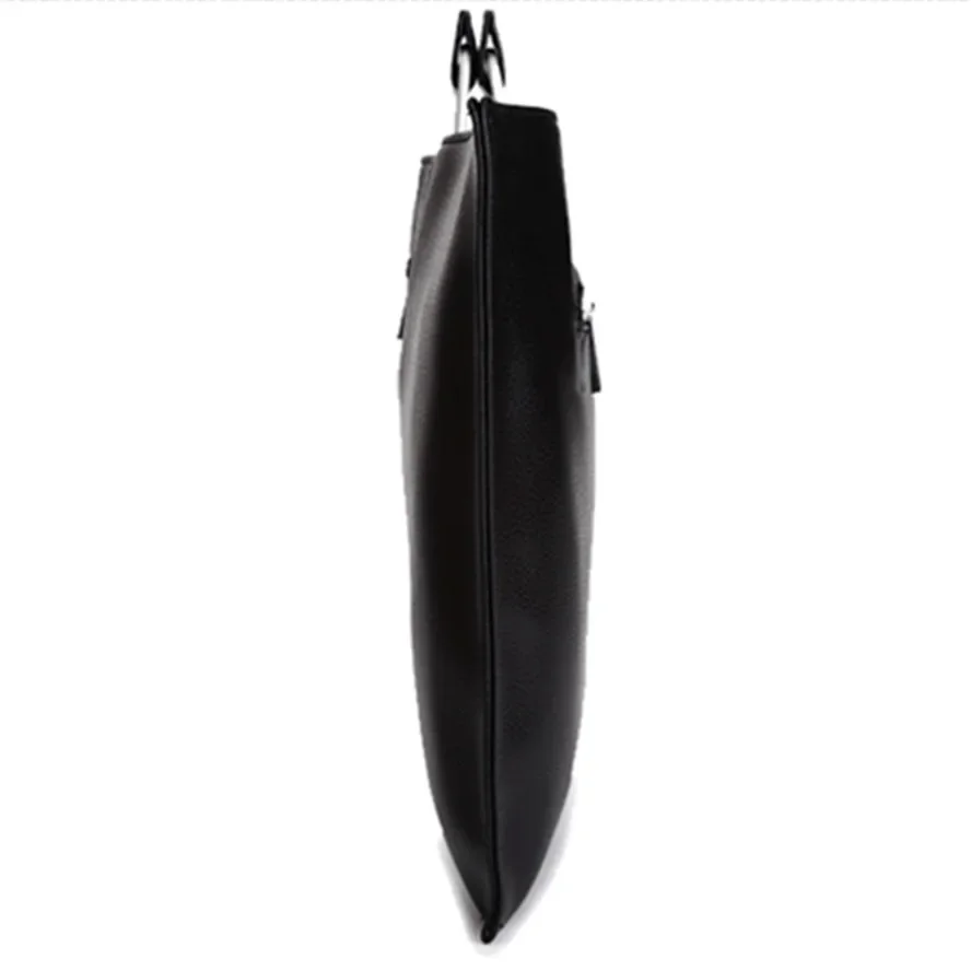 KUNDUI Men PU Leather handbag High Quality Leisure Handbags Luxury Designer Laptop Tote Bags Business Shoulder Messenger Bag