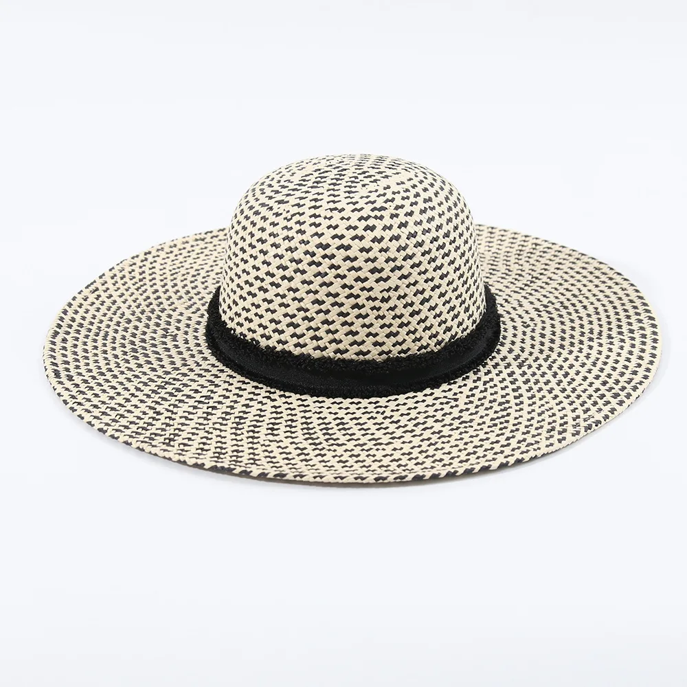 

Women's Spring Summer Wide Brim Dome Straw Hat, Handwoven Breathable Sun Cap for Beach, Fashion Sun Hat