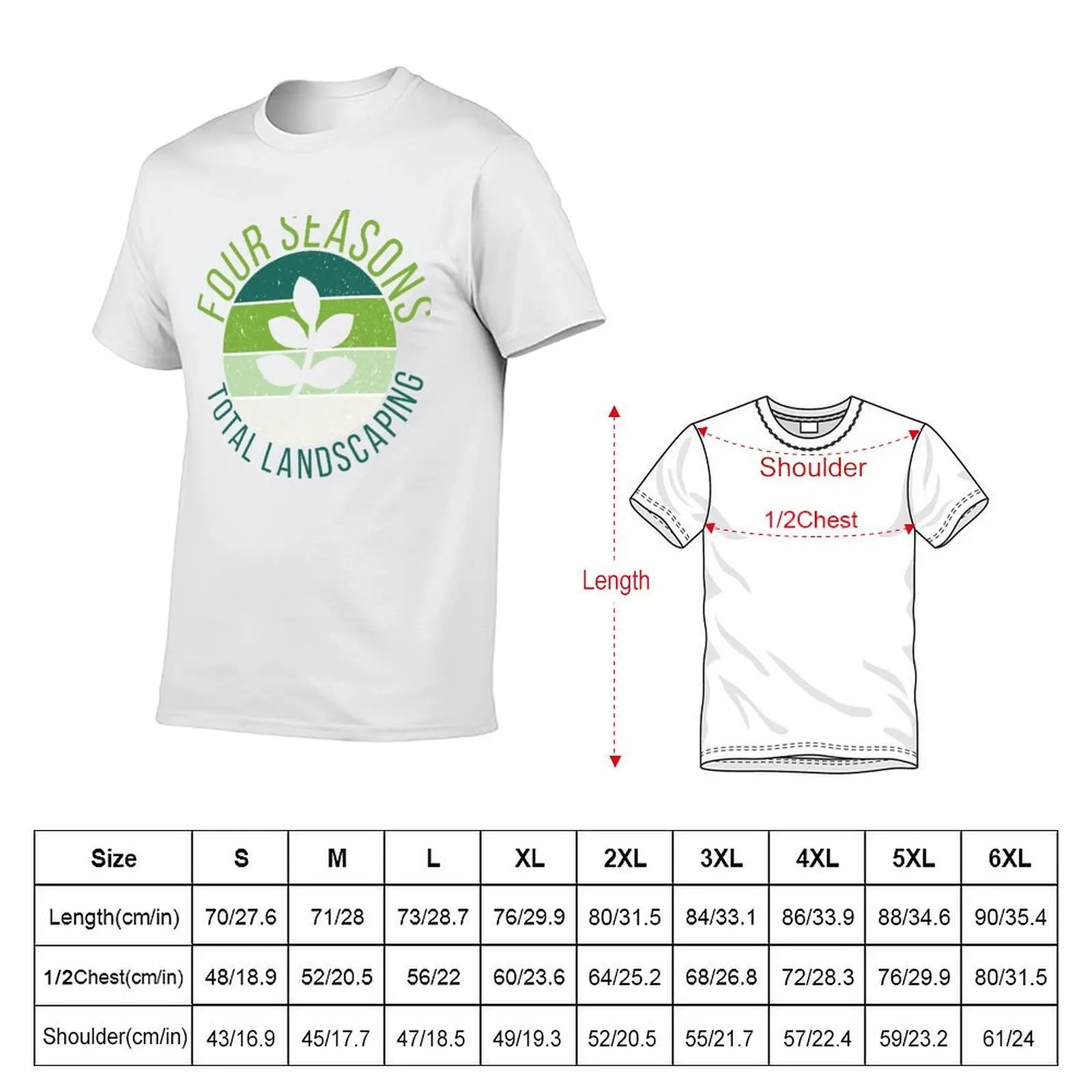 four seasons total landscaping T-Shirt men t shirt cotton 100% t shirts cotton 100% T-Shirt