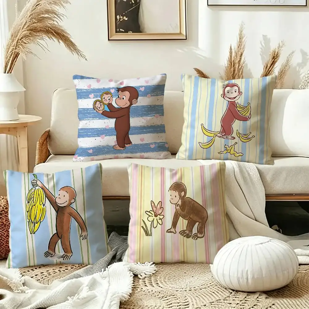 MONKEY CARTOON C-Curious GeorgeS pillow cover sofa cushion cover home room decoration children gift