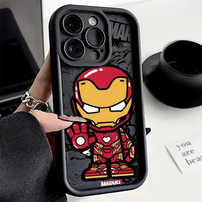 Marvel Spider Man Print Case for Realme C55 C53 C51 C67 C35 C30 C21Y C25Y C21 C25 C20 12 Pro Plus 11 8 Silicone Shockproof Cover