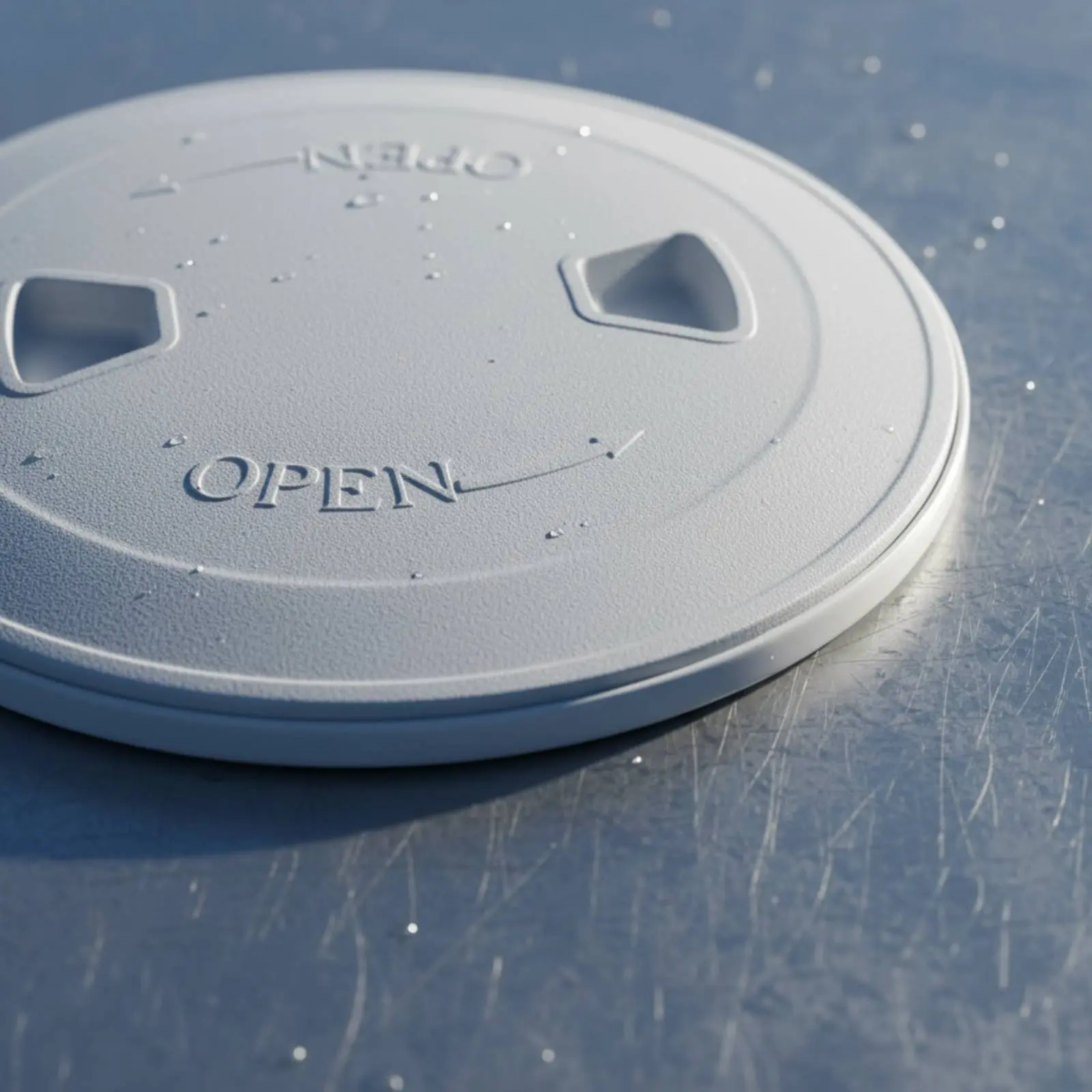 White Boat Inspection Port Easy Installation Round Inspection Cover Plate Cover Boat Deck Entry Plate Twist Release Lid view 4
