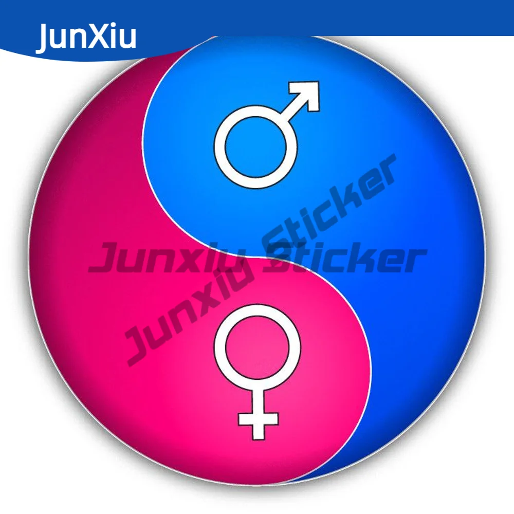 

Yin Yang Male Female Symbol Creative Sticker Anti Scratch Exterior Pvc Boat Accessories For Car Camper Bumper Truck Electric