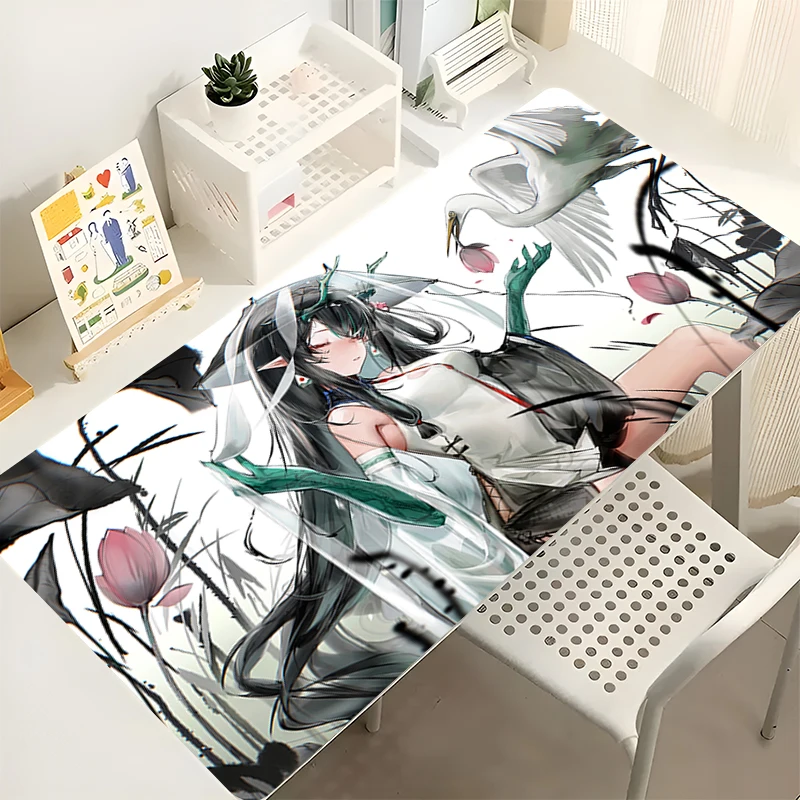 

Коврик для мыши резиновый ПК компьютерные игровые аксессуары коврик для мыши Arknights Dusk расширенный настольный коврик для мыши геймерский нескользящий коврик для клавиатуры