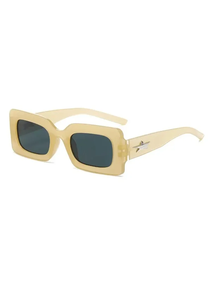 AliExpress Luxury New Sunglasses Small Square Pentagram Personality Fashion Trend Sunglasses Premium Sunglasses