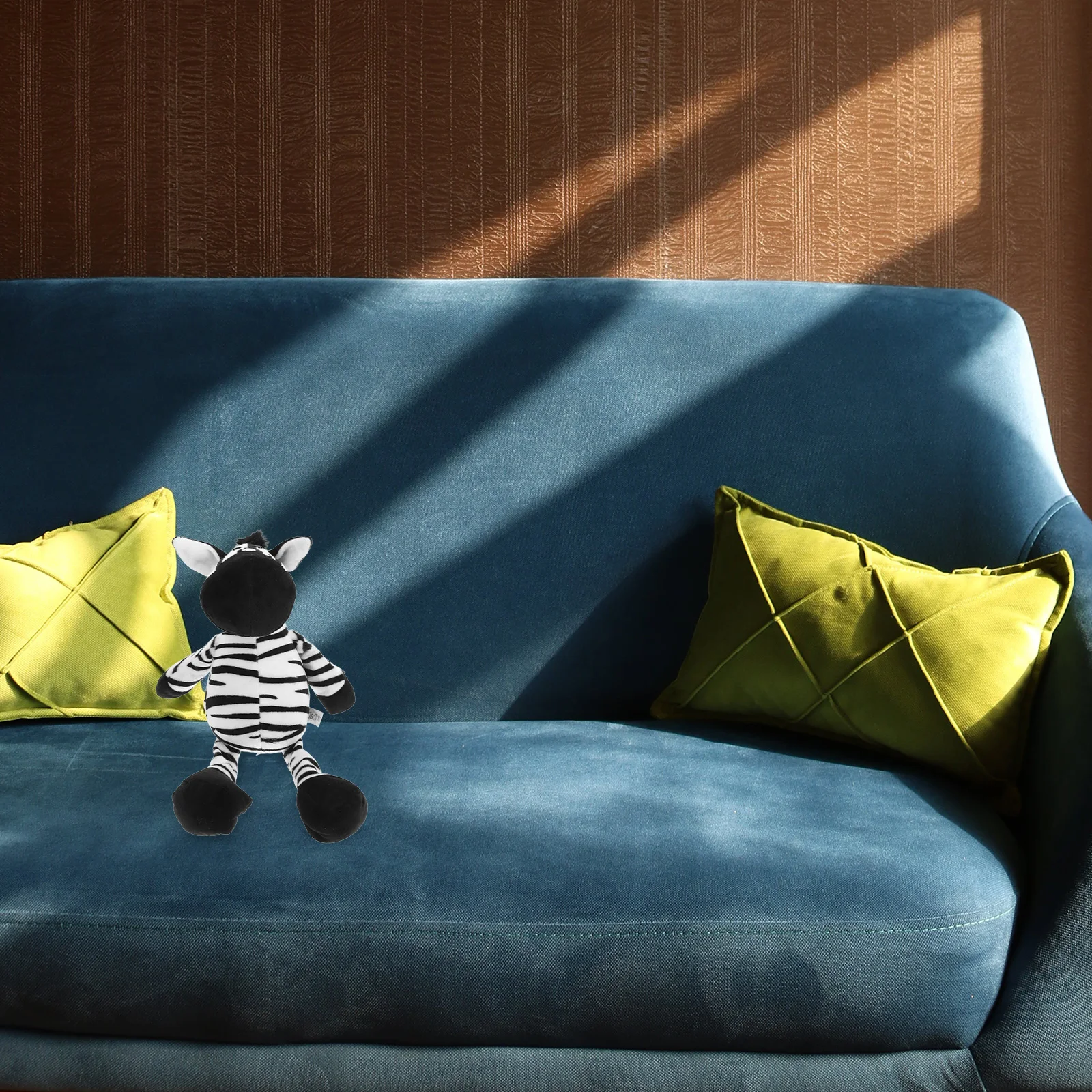 

Soft Zebra Stuffed Animal Creative Cartoon Design for Boys Girls Comfortable Sleep Aid Room Decoration