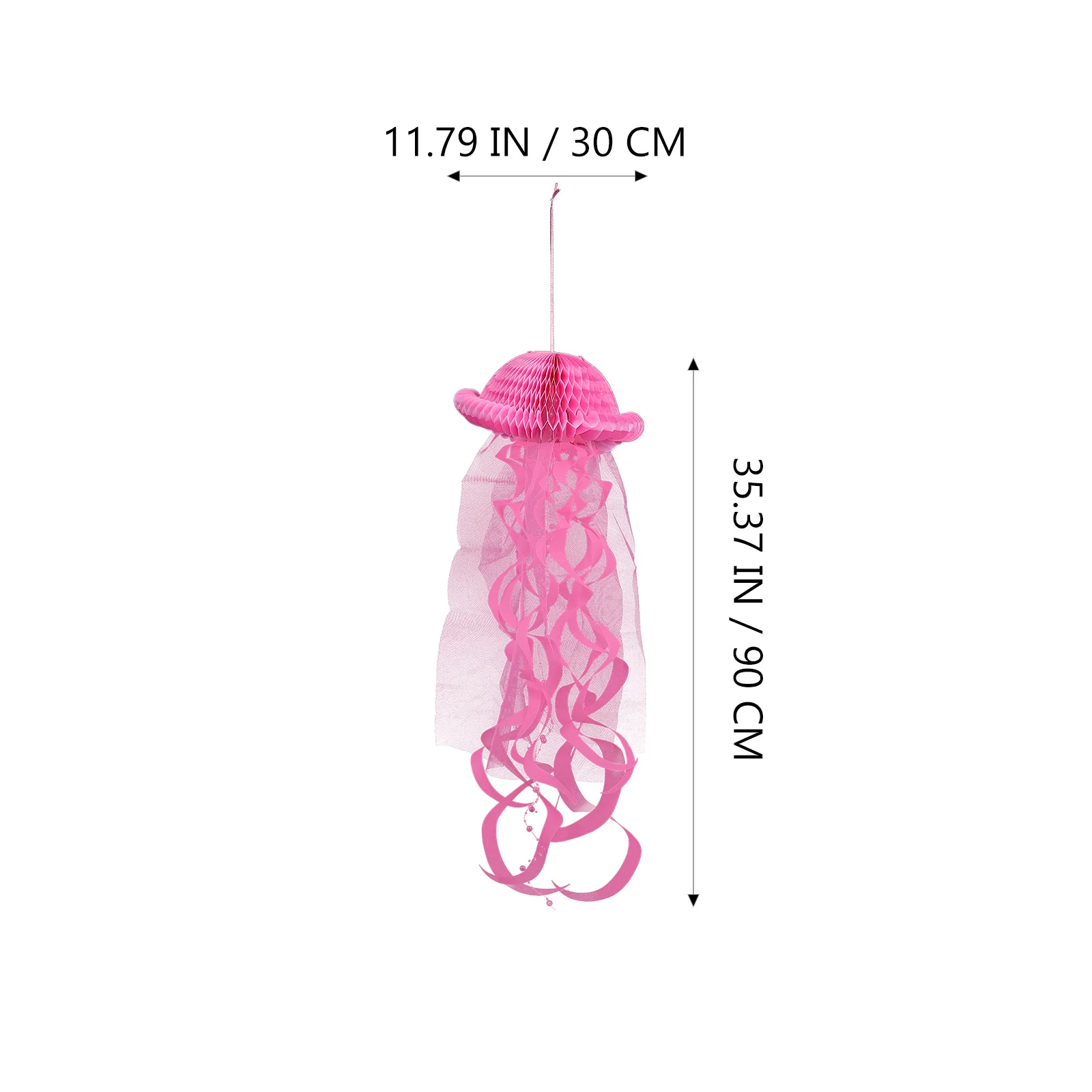

2Pcs Jellyfish Paper Lanterns Colorful Hanging Decor Birthday Party Scene Pendant Honeycomb Design Jellyfish Paper Lantern