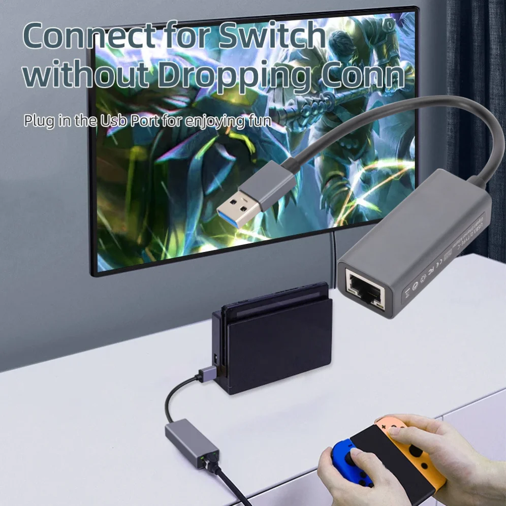 USBケーブル3.0ギガビットイーサネットアダプター,LAN 10/3.0/100 mbps USB 1000,ノートブックネットワーク用