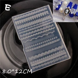 3D Dragon Totem Butterfly Lace Mould Stamping Plate Nails Stencils DIY UV Gel Japanese Manicure Tools Silicone Nail Carving Mold