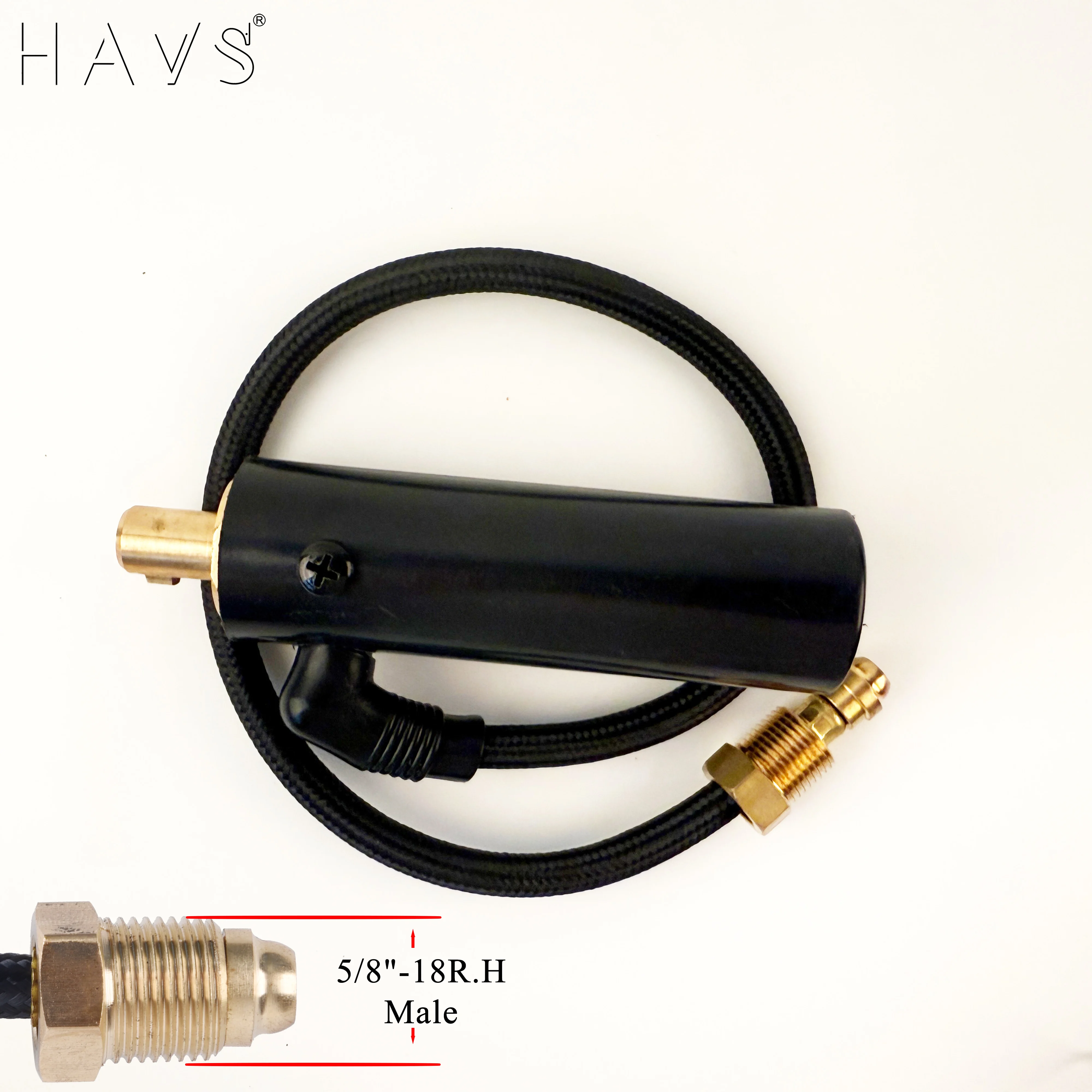 Tapón de antorcha TIG Dinse 35-70 con manguera de gas de argón compatible con antorchas serie WP 26 LDT-26R