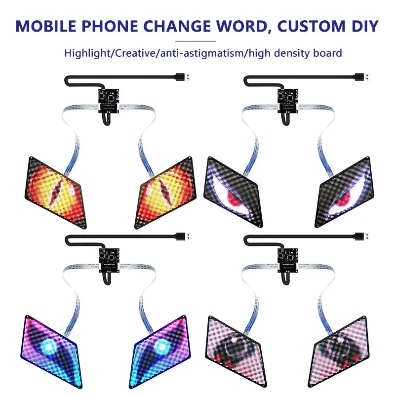 

APP Controlled Demon Eye Headlight, LED Headlamp Assembly with Smart Control for Car & Motorcycle