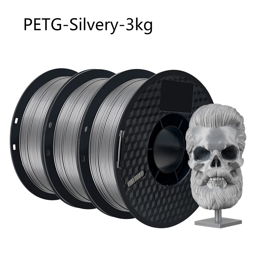 Kingroon 3Kg Drievoudige Kleur Zijde Pla Filament Regenboog Pla Petg Snel 3d Drukmateriaal Tricolor 1.75Mm Voor Bambu Lab Printers