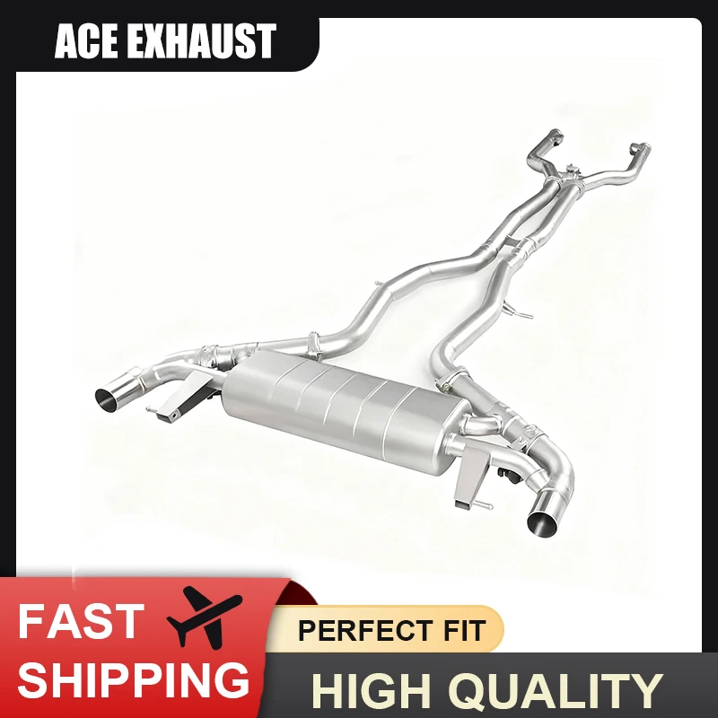 

ACE Fitment for Mercedes Benz AMG GLC63 4.0T Valvetronic Muffler Exhaust Catback High Quality SUS304 Performance Exhaust Systems