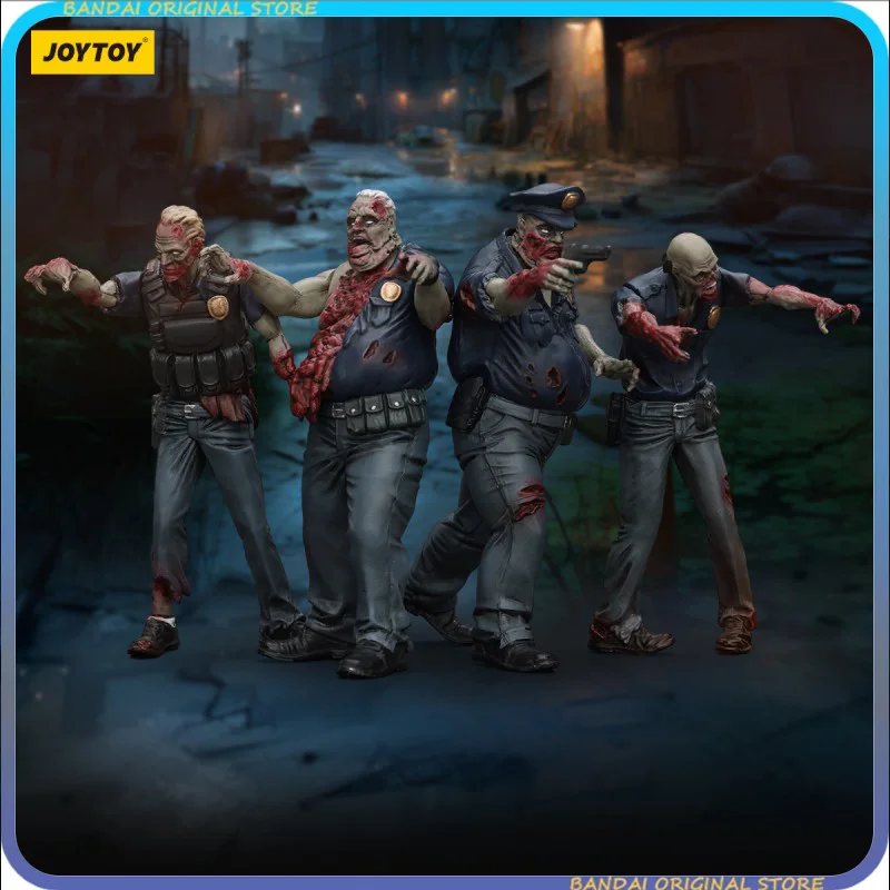 JOYTOY Dark Source Zombie Figure Police Male series 1: 25 action soldier model hand doll Collect figurines toy Gift Pre-sale