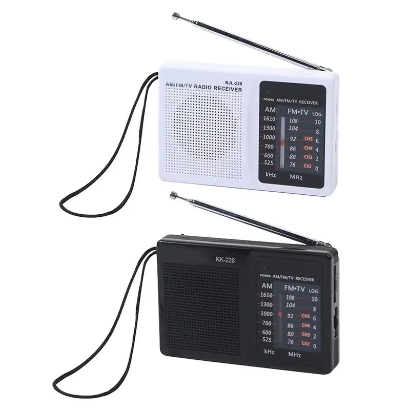 Rádio de bolso a pilhas, rádios estéreo am/fm, desfrutar de música, em qualquer lugar com design compacto, sinais ultra largos e pulso