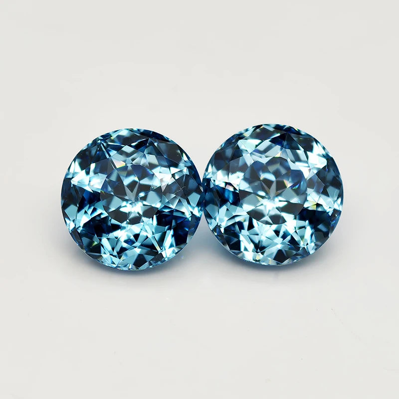 جديد 5A لون الزبرجد الداكن جولة قطع نجمي مكعب أحجار كريمة من الزركونيا لصنع المجوهرات #2