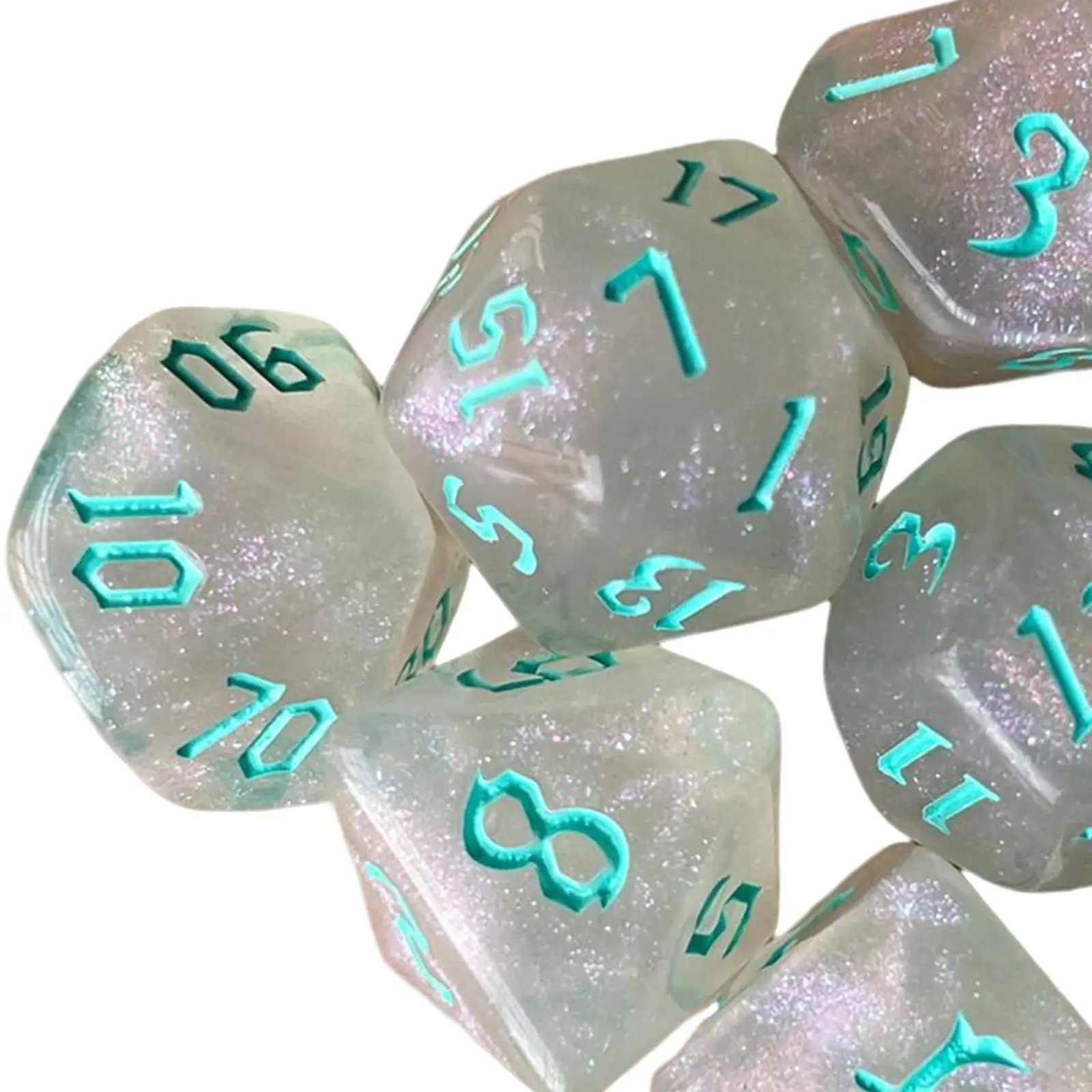 Dados poliédricos definem dados de jogo multiuso resistentes ao desgaste para rolo de jogos de mesa