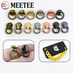 10/20Pcs 8/10mm Metal O Ring Bag Side Clip Buckle Phone Shell Screws Rivets Clasp Handbag Strap Chain Hanger DIY Crafts Hardware