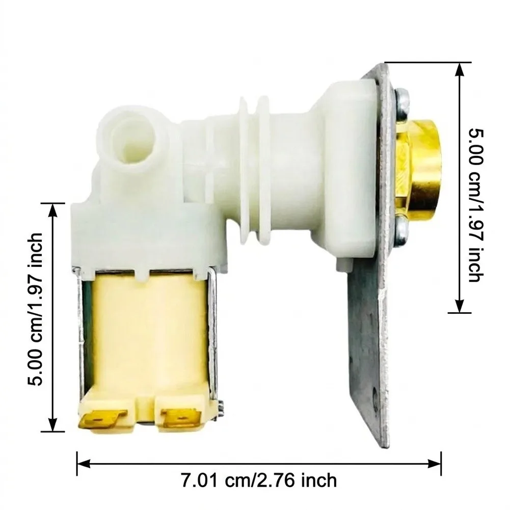 Water Inlet Valve 040003579 Compatible With Ice Makers Replaces 33129042 MAN040003579 Plastic Solenoid Valve
